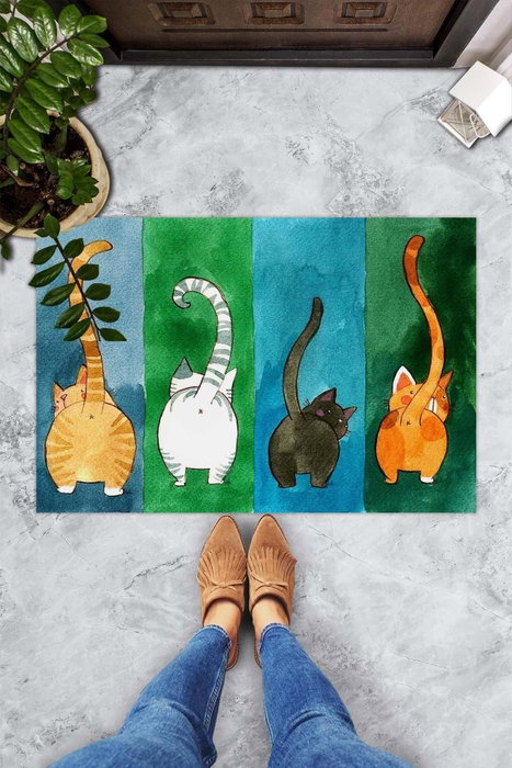 Conceptum Felpudo Gatto Carino Multicolor 40x60 cm Conceptum Felpudo Gatto Carino Multicolor 40x60 cm